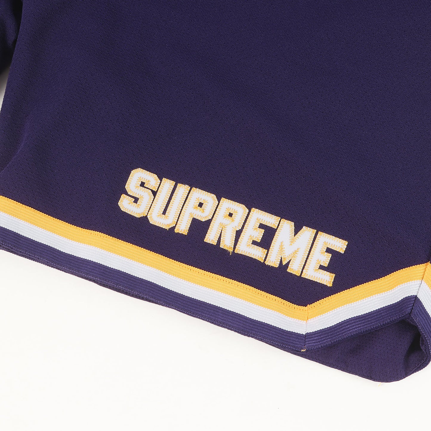22SS クロコフェイクレザー ナンバリングロゴ バスケショーツ(Faux Croc Basketball Short)