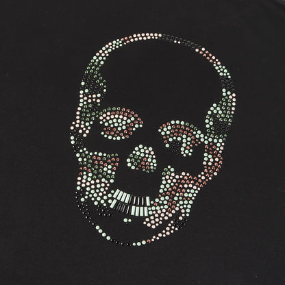 ラインストーン スカル ヘビー Tシャツ