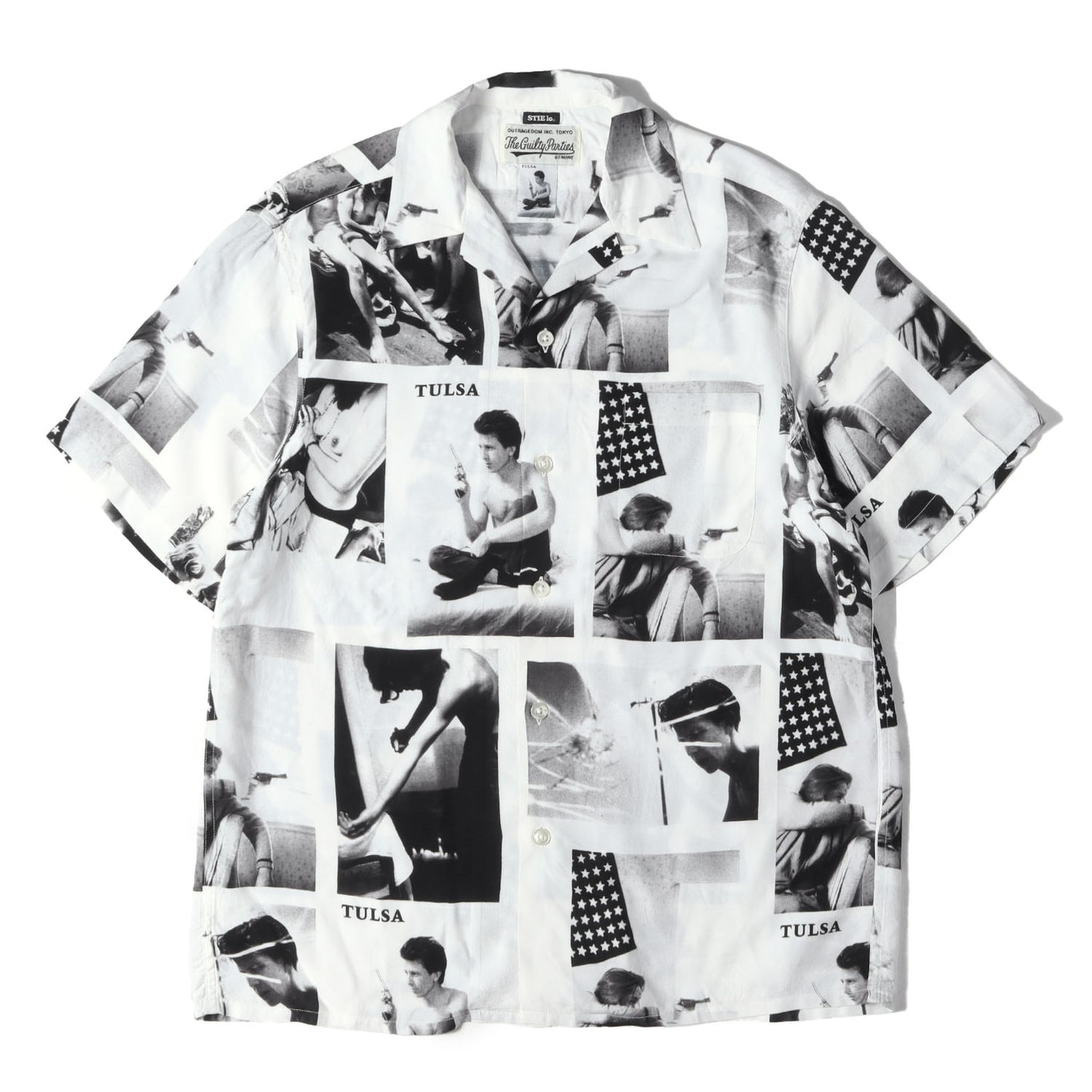 21SS ×Stie-lo ×Larry Clark TULSA フォト柄 レーヨン ハワイアンシャツ / アロハシャツ(S/S HAWAIIAN SHIRTS)