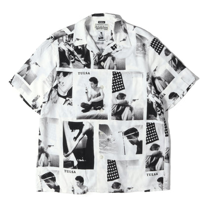 21SS ×Stie-lo ×Larry Clark TULSA フォト柄 レーヨン ハワイアンシャツ / アロハシャツ(S/S HAWAIIAN SHIRTS)