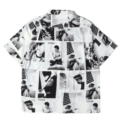 21SS ×Stie-lo ×Larry Clark TULSA フォト柄 レーヨン ハワイアンシャツ / アロハシャツ(S/S HAWAIIAN SHIRTS)