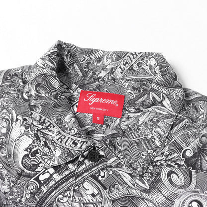 23SS ダラー総柄 レーヨン 半袖シャツ(Dollar S/S Shirt)