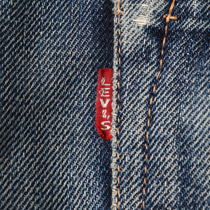 [雰囲気抜群] 00s 1955年復刻 501XX ヴィンテージ加工 デニムパンツ / 日本製 55501 BigE