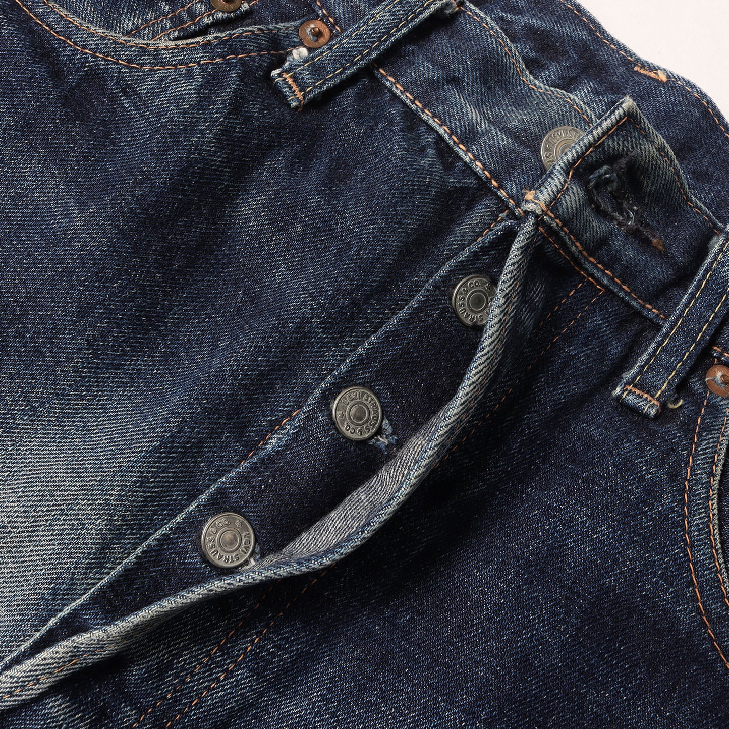 [雰囲気抜群] 00s 1955年復刻 501XX ヴィンテージ加工 デニムパンツ / 日本製 55501 BigE