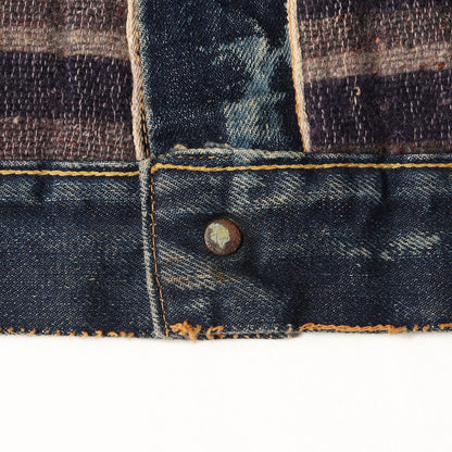 [革パッチ最終 ビッグサイズ] 50s ハギ付き 517XX 2nd ブランケット デニムジャケット