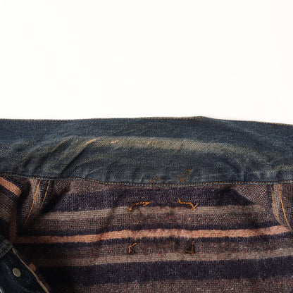 [革パッチ最終 ビッグサイズ] 50s ハギ付き 517XX 2nd ブランケット デニムジャケット