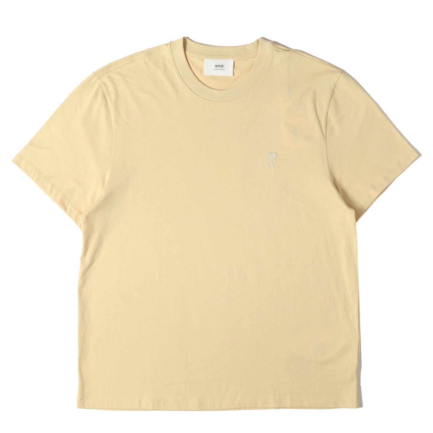 ハートロゴ刺繍 クルーネック Tシャツ