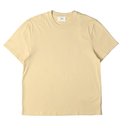 ハートロゴ刺繍 クルーネック Tシャツ