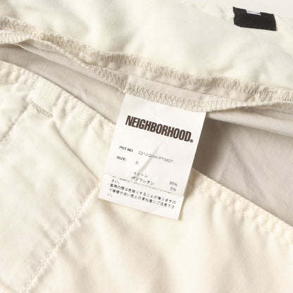 22SS 1タック ストレッチコットン イージーショーツ(TUCK / C-ST)