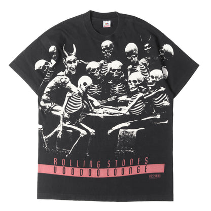 90s The Rolling Stones VOODOO LOUNGE TUOR 94-95 オールオーバー スカル Tシャツ / USA製 FRUIT OF THE LOOM