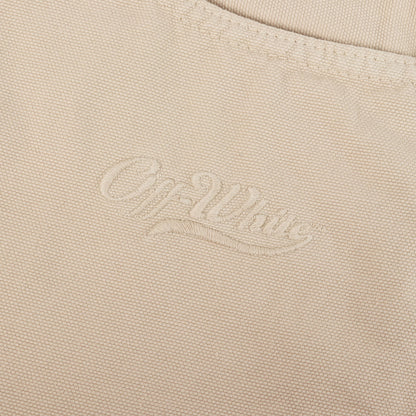 23SS ロゴ刺繍 キャンバス 5ポケット ショーツ(WAVE OFF CANVAS UTILITY Shorts)