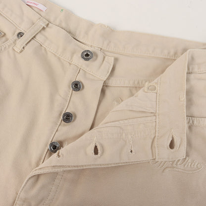 23SS ロゴ刺繍 キャンバス 5ポケット ショーツ(WAVE OFF CANVAS UTILITY Shorts)