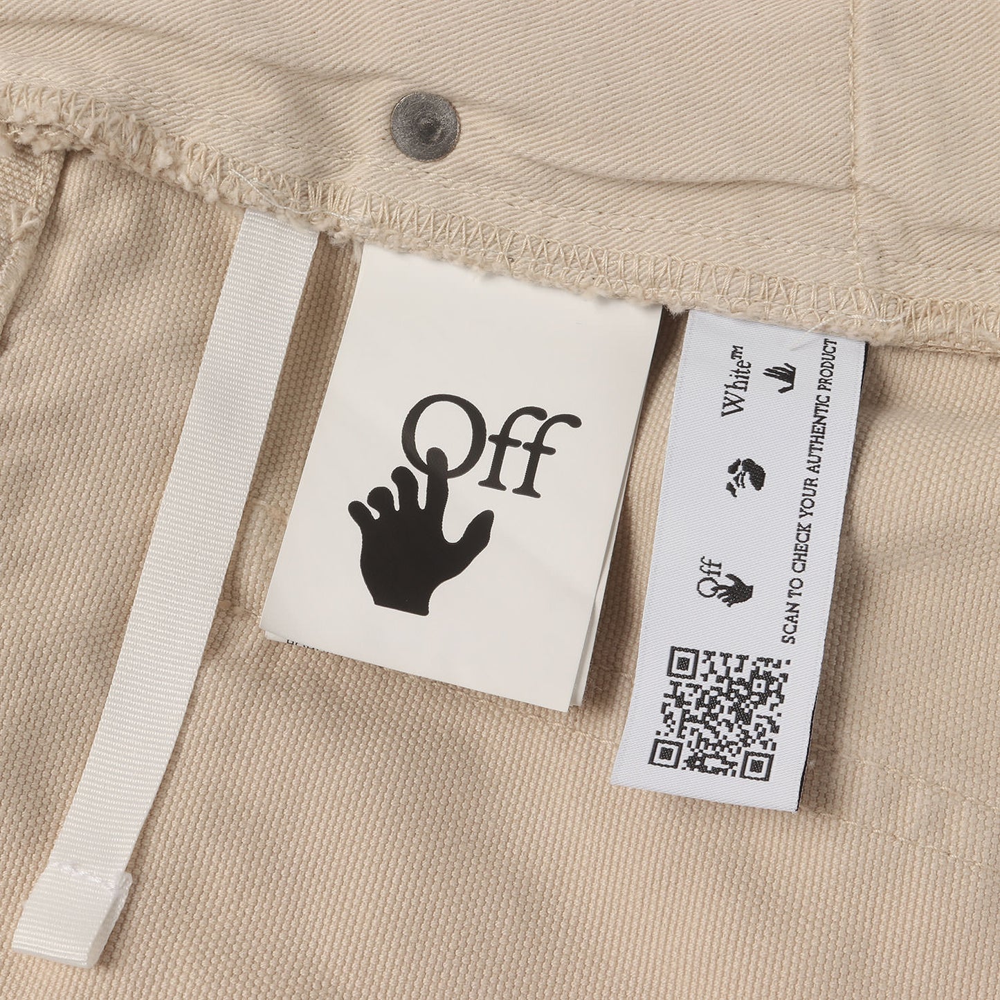 23SS ロゴ刺繍 キャンバス 5ポケット ショーツ(WAVE OFF CANVAS UTILITY Shorts)