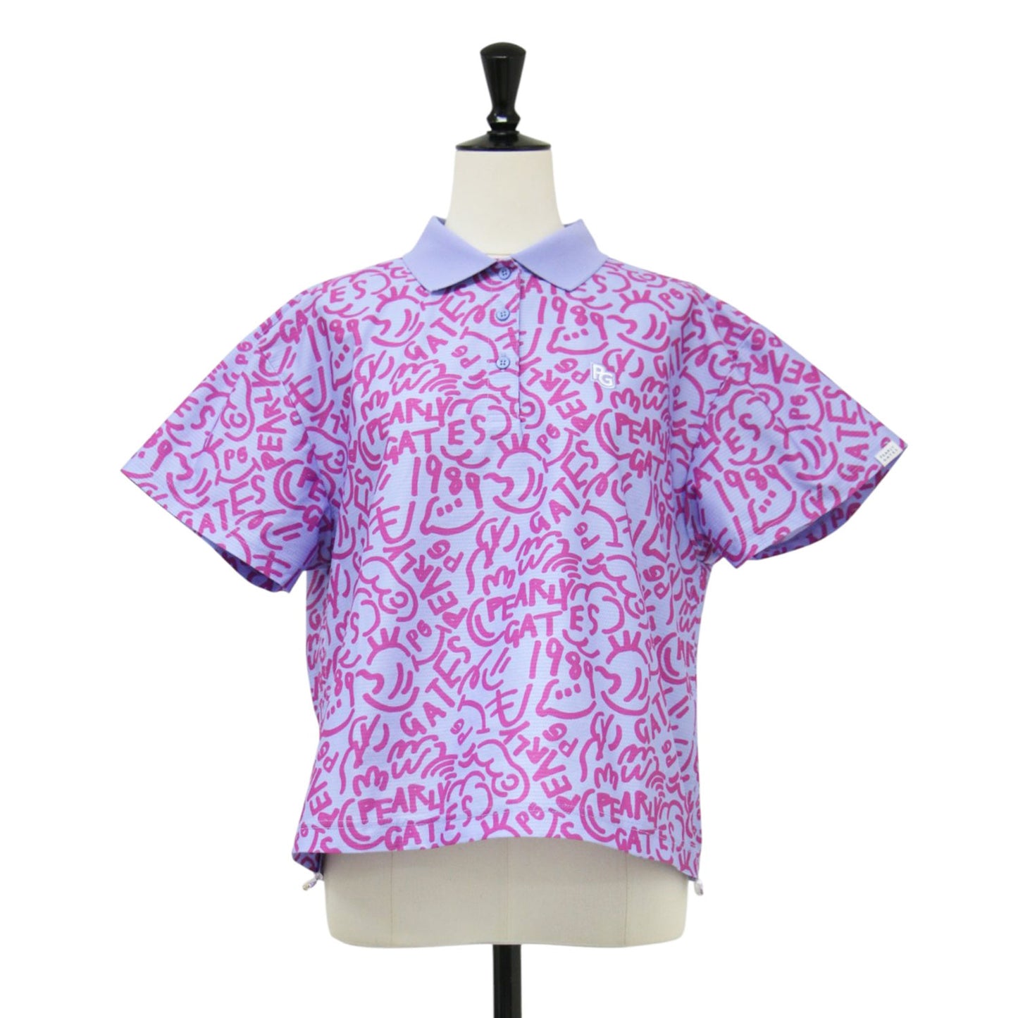 25SS Bio PG SMILE野菜柄 メッシュジャージ ポロシャツ