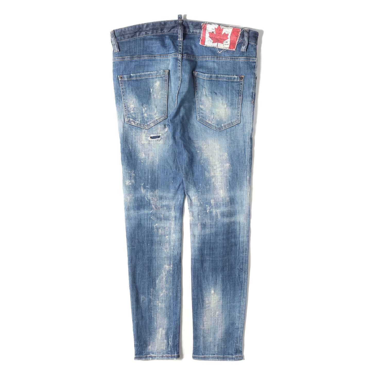 22SS スケーター ダメージリペア加工 ストレッチ デニムパンツ(Skater Jean)