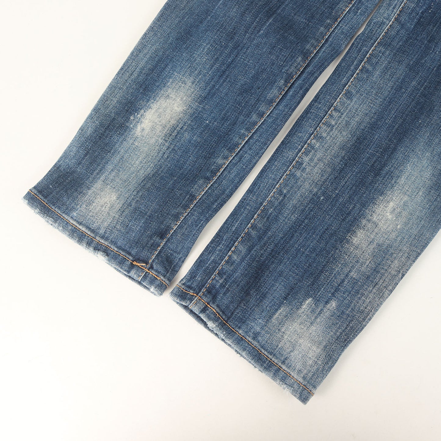 22SS スケーター ダメージリペア加工 ストレッチ デニムパンツ(Skater Jean)