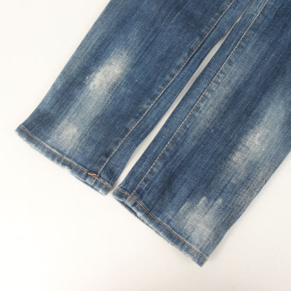 22SS スケーター ダメージリペア加工 ストレッチ デニムパンツ(Skater Jean)