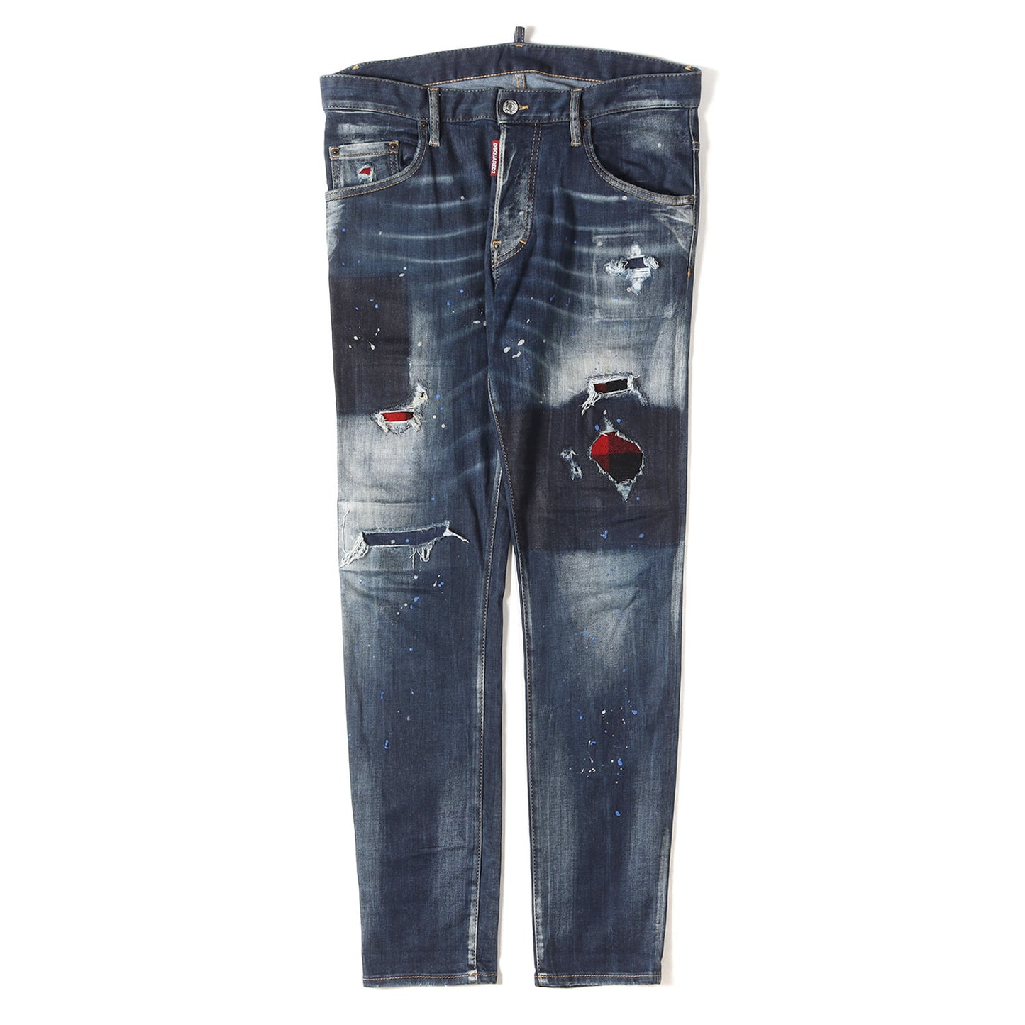 20AW スケーター ダメージリペア&ペイント加工 ストレッチ デニムパンツ(Skater Jean)