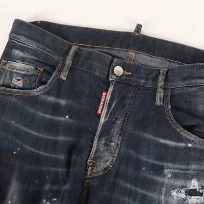 20AW スケーター ダメージリペア&ペイント加工 ストレッチ デニムパンツ(Skater Jean)