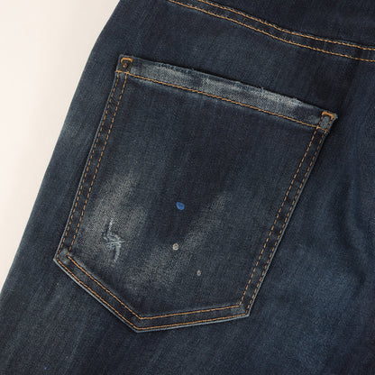 20AW スケーター ダメージリペア&ペイント加工 ストレッチ デニムパンツ(Skater Jean)