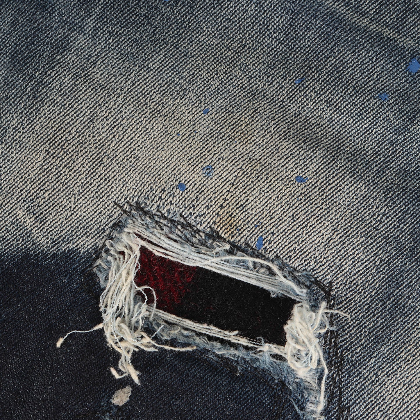 20AW スケーター ダメージリペア&ペイント加工 ストレッチ デニムパンツ(Skater Jean)