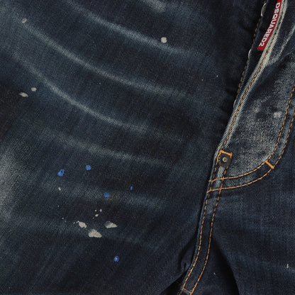 20AW スケーター ダメージリペア&ペイント加工 ストレッチ デニムパンツ(Skater Jean)