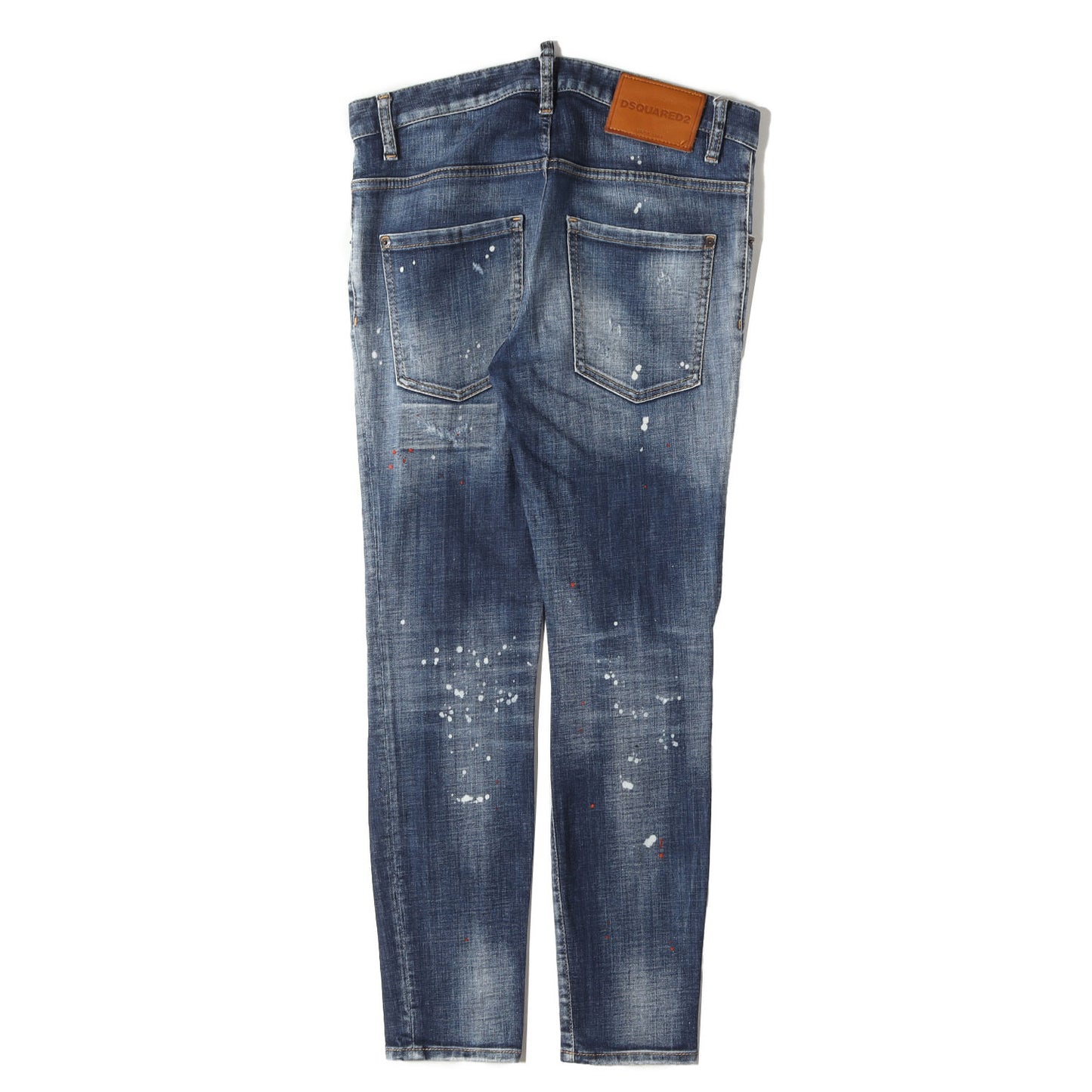 25SS ダメージリペア&ペイント加工 ストレッチ デニムパンツ(Medium Easy Wash Super Twinky Jeans)