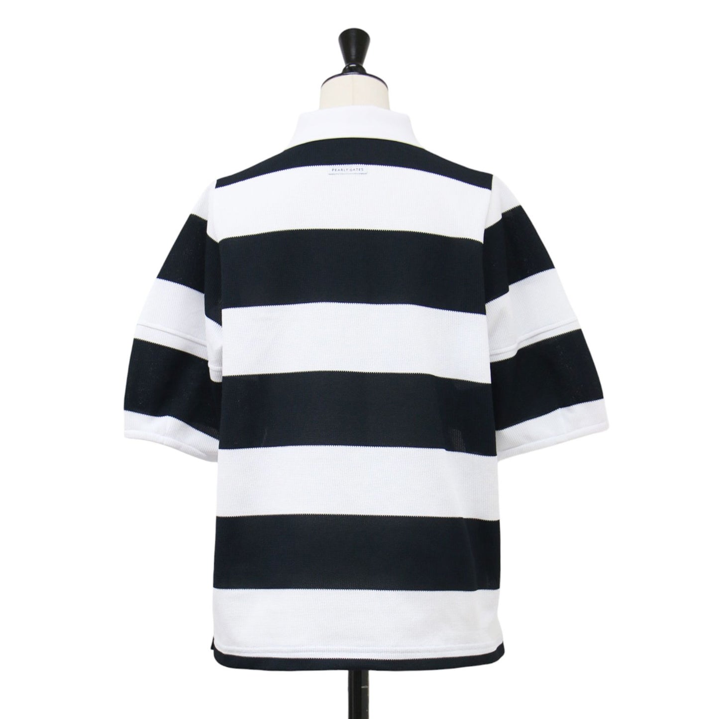 25SS 野菜ロゴパッチ ボーダー ポロシャツ