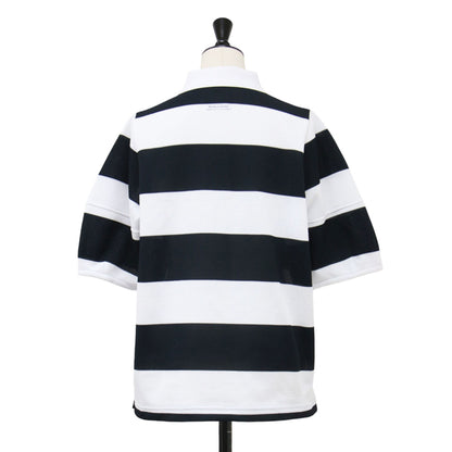 25SS 野菜ロゴパッチ ボーダー ポロシャツ