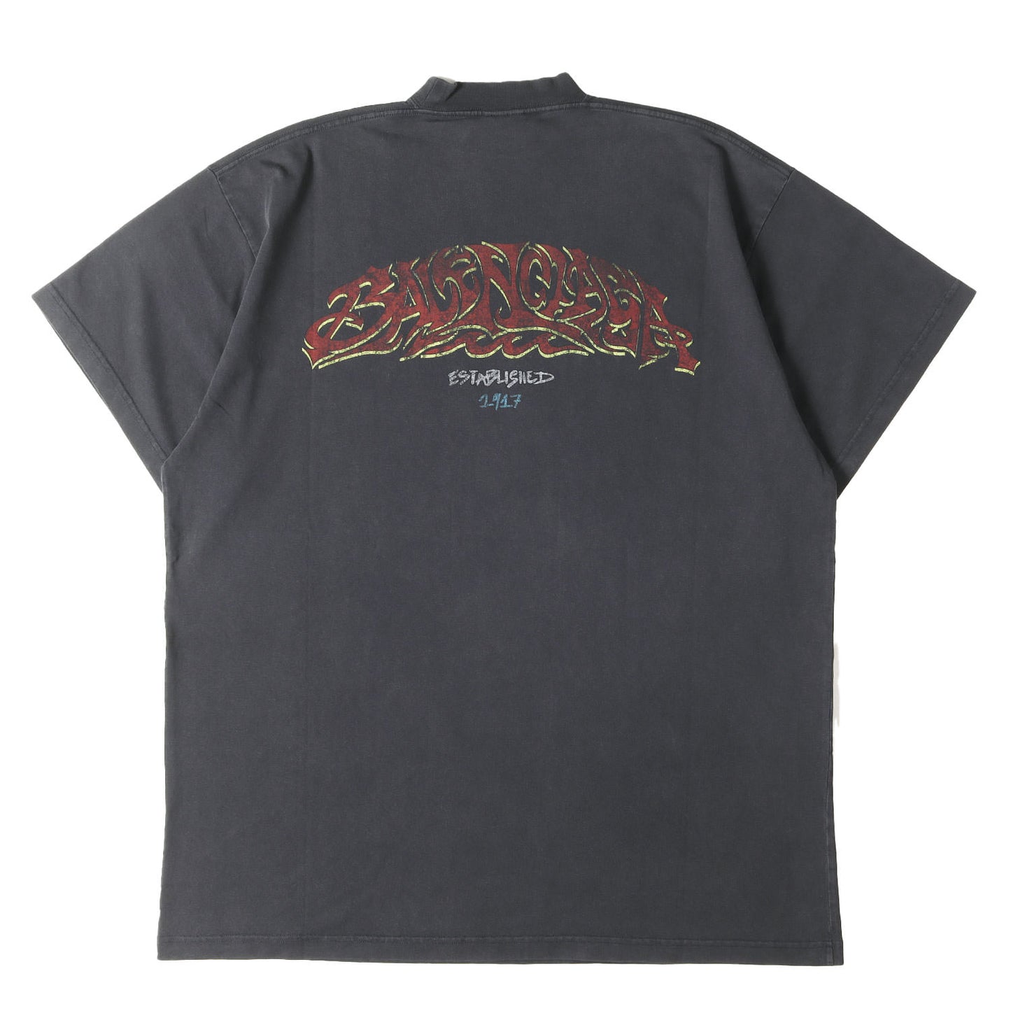 23AW ヴィンテージ加工 グラフィック オーバーサイズ Tシャツ