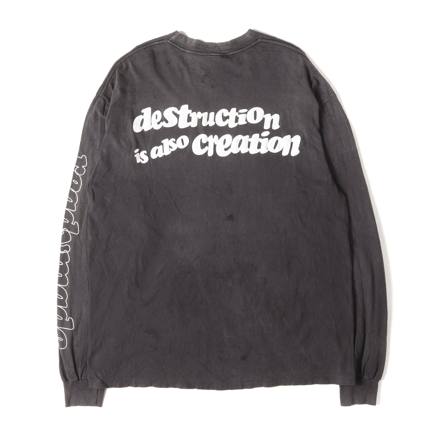 24SS ヴィンテージ加工 ロングスリーブ Tシャツ(LS T DESTRUCTION)