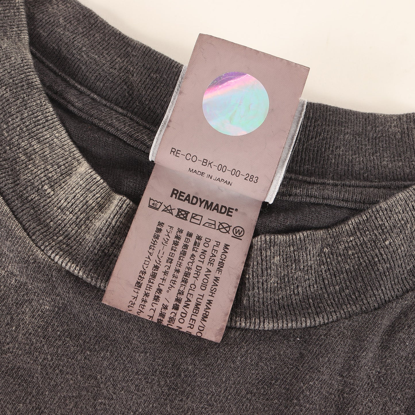 24SS ヴィンテージ加工 ロングスリーブ Tシャツ(LS T DESTRUCTION)