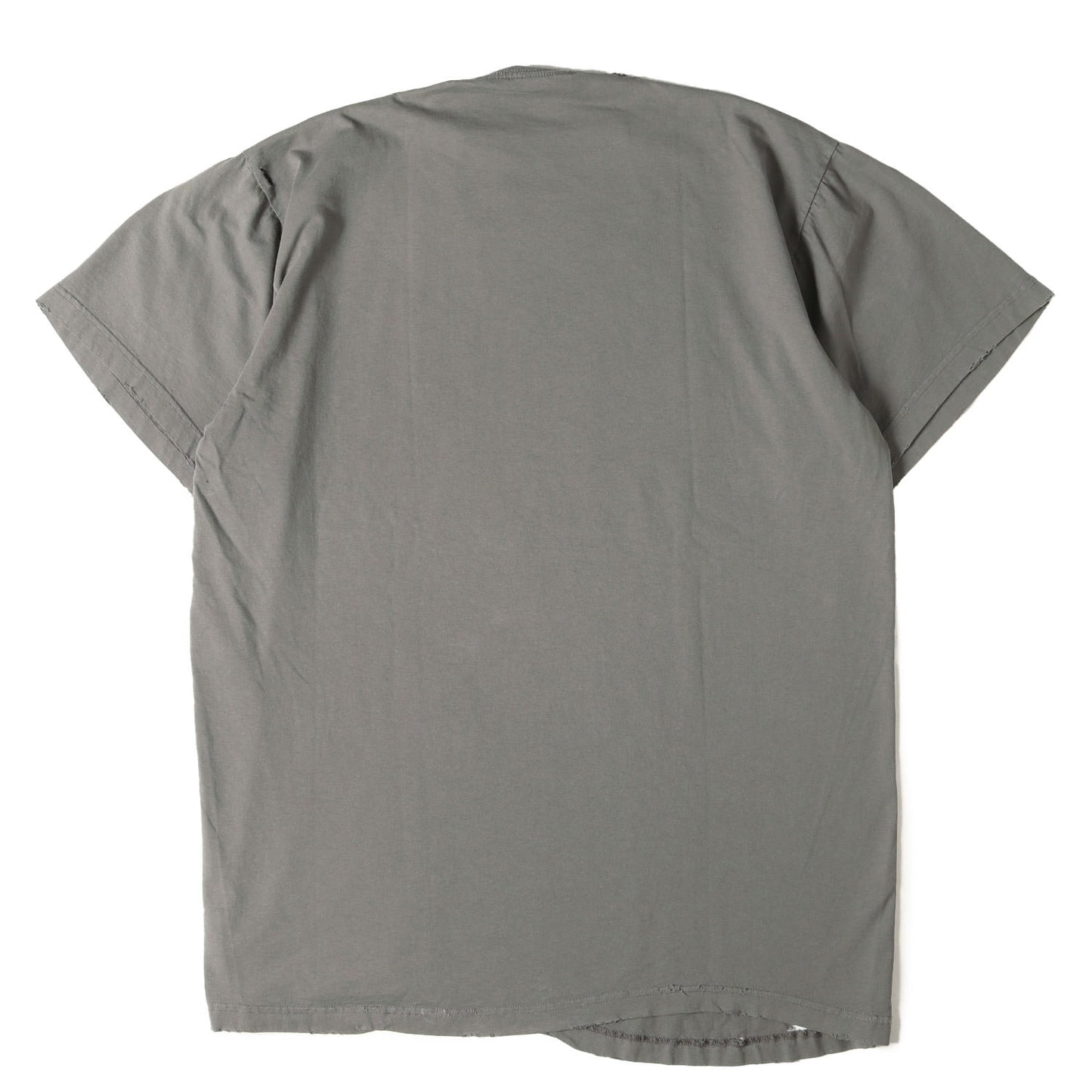 25SS ダメージ加工 HUMAN BEINGロゴ オーバーサイズ Tシャツ