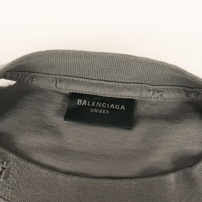 25SS ダメージ加工 HUMAN BEINGロゴ オーバーサイズ Tシャツ