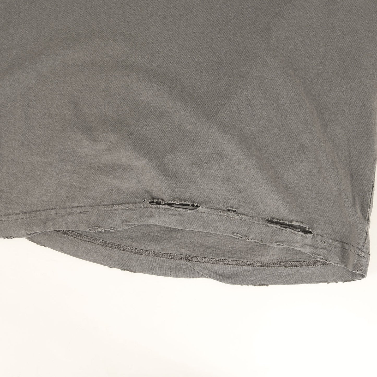 25SS ダメージ加工 HUMAN BEINGロゴ オーバーサイズ Tシャツ