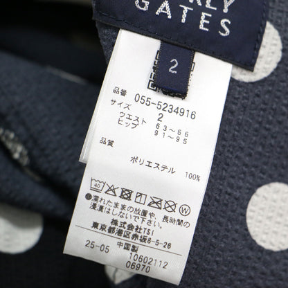25SS ドット柄 ストレッチ シアサッカー スカート