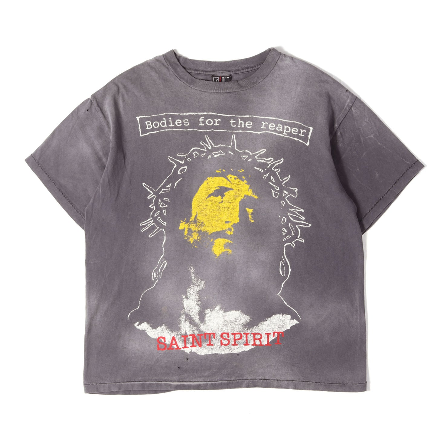 23AW ヴィンテージ加工 キリスト グラフィック Tシャツ(SS TEE / B FOR REAPER)