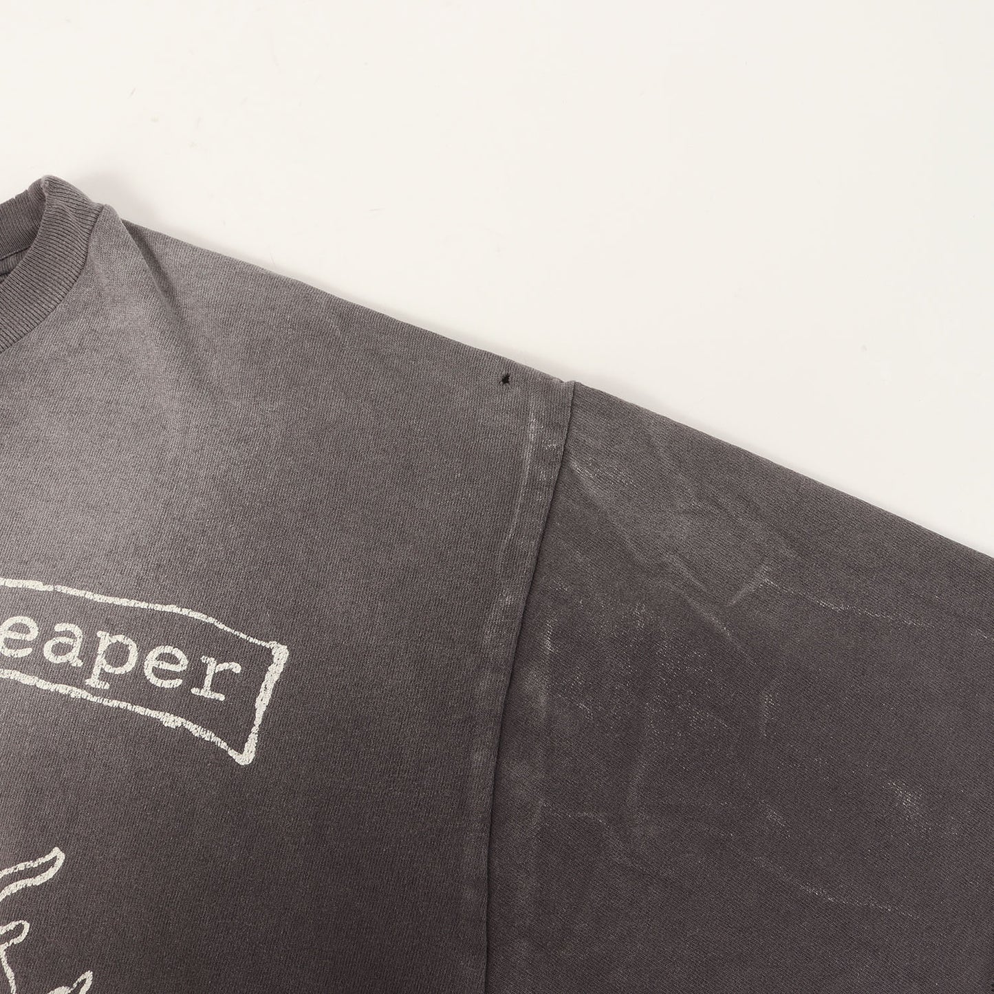23AW ヴィンテージ加工 キリスト グラフィック Tシャツ(SS TEE / B FOR REAPER)