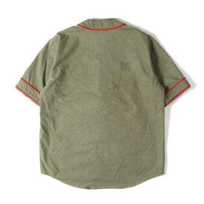 USヴィンテージ テントクロス ベースボールシャツ(BASEBALL SHIRT)