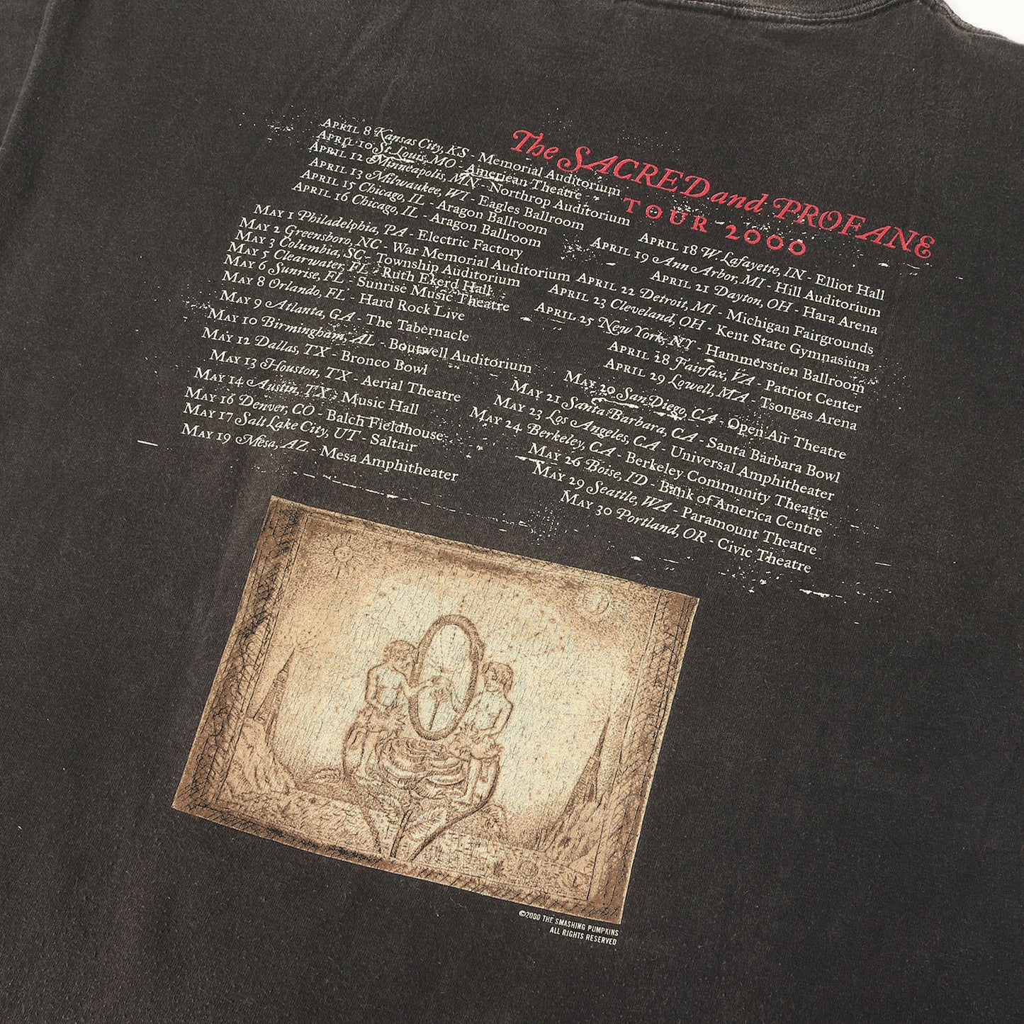 90s The Smashing Pumpkins MACHINA The Machines of God 2000 ツアー Tシャツ / ジャマイカ製 ONEITA