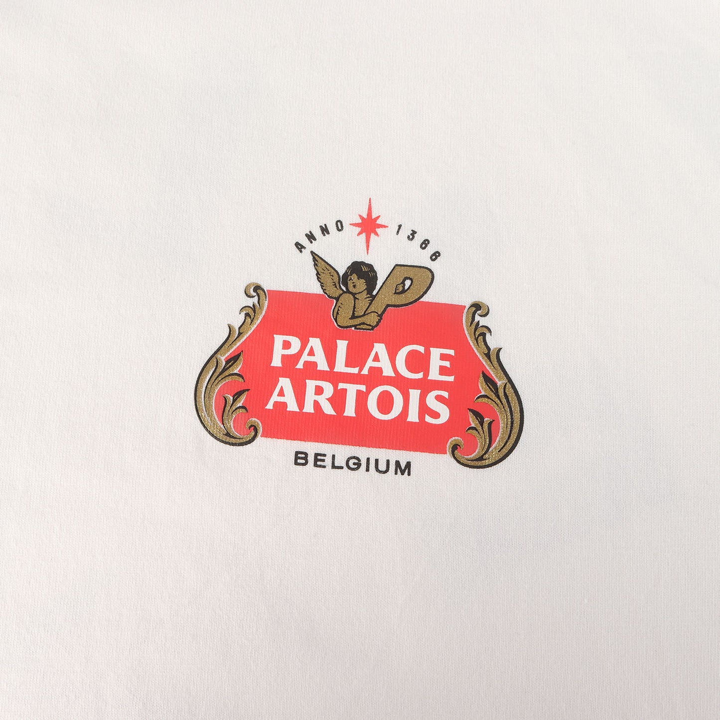 24SS ×Stella Artois ロゴマーク クルーネック Tシャツ(T-SHIRT)