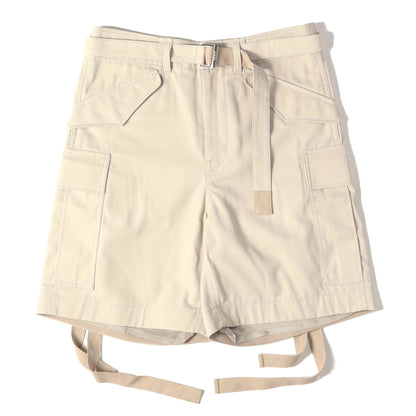 25SS ベルテッド コットンツイル カーゴショーツ(Cotton Twill Shorts)