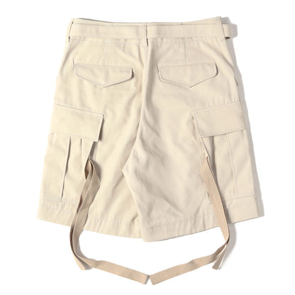 25SS ベルテッド コットンツイル カーゴショーツ(Cotton Twill Shorts)