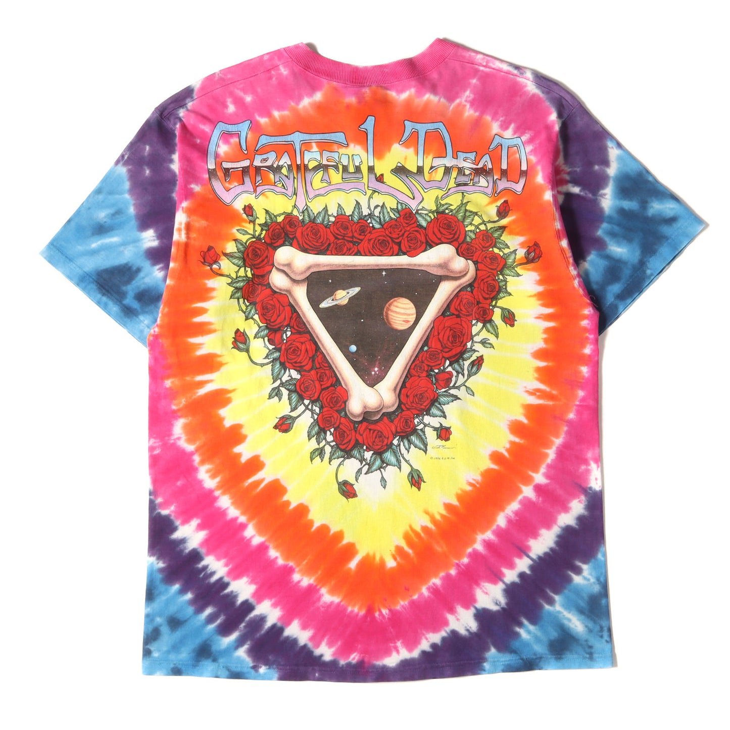 90s Grateful Dead Space Your Face タイダイ染め Tシャツ / USA製 LIQUID BLUE