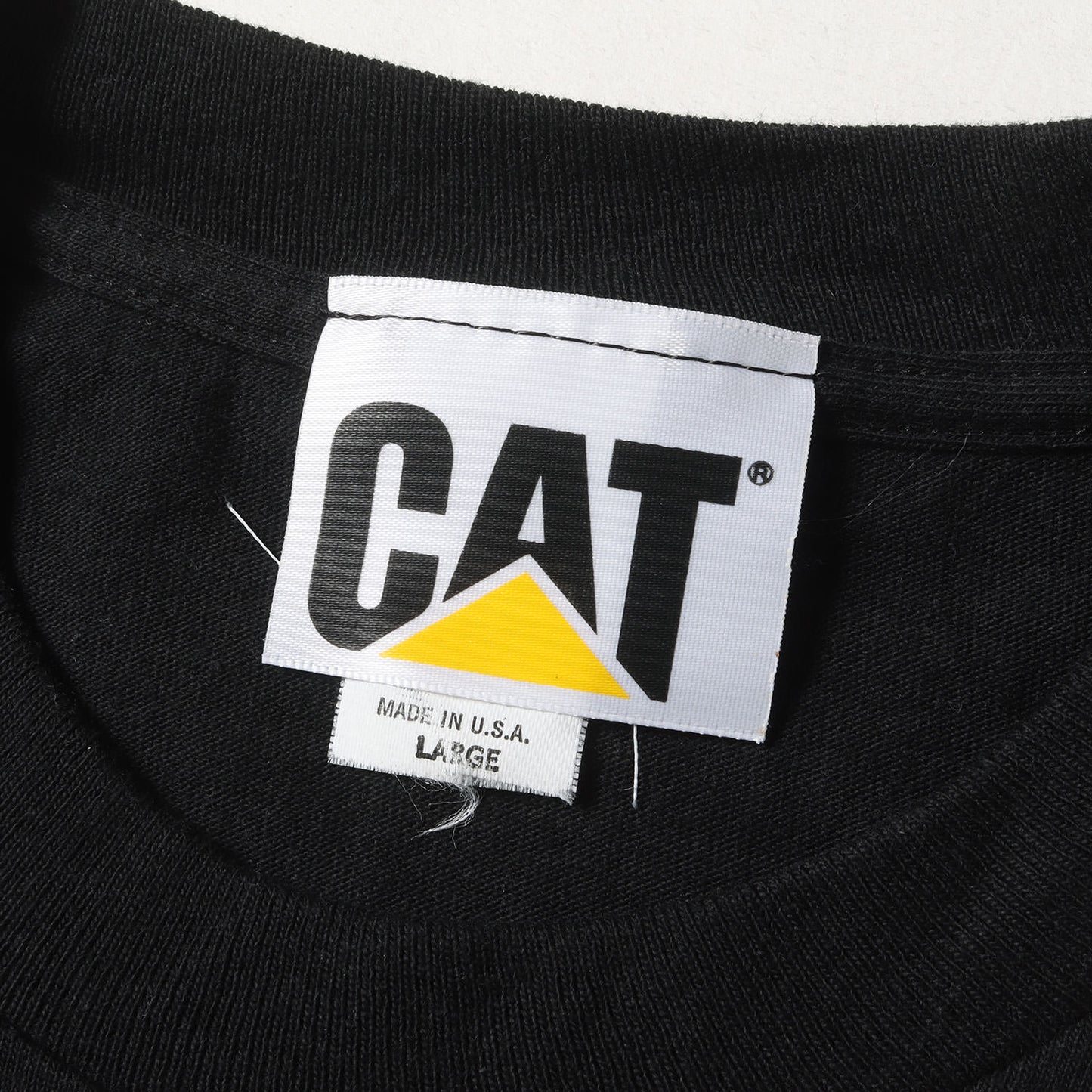 90s Caterpillar キャタピラー ロゴマーク プリント Tシャツ USA製