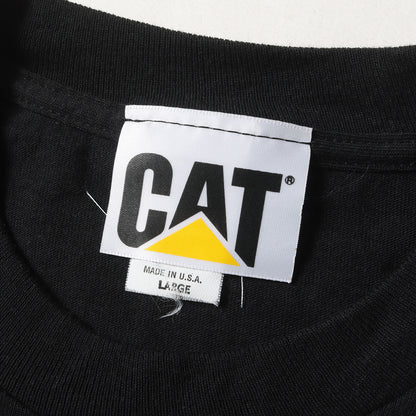 90s Caterpillar キャタピラー ロゴマーク プリント Tシャツ USA製
