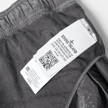 20SS スプラッター柄 ブランドロゴ ナイロン ショーツ(Swim Wear)