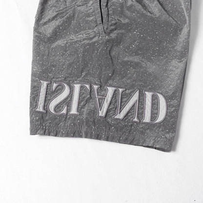 20SS スプラッター柄 ブランドロゴ ナイロン ショーツ(Swim Wear)