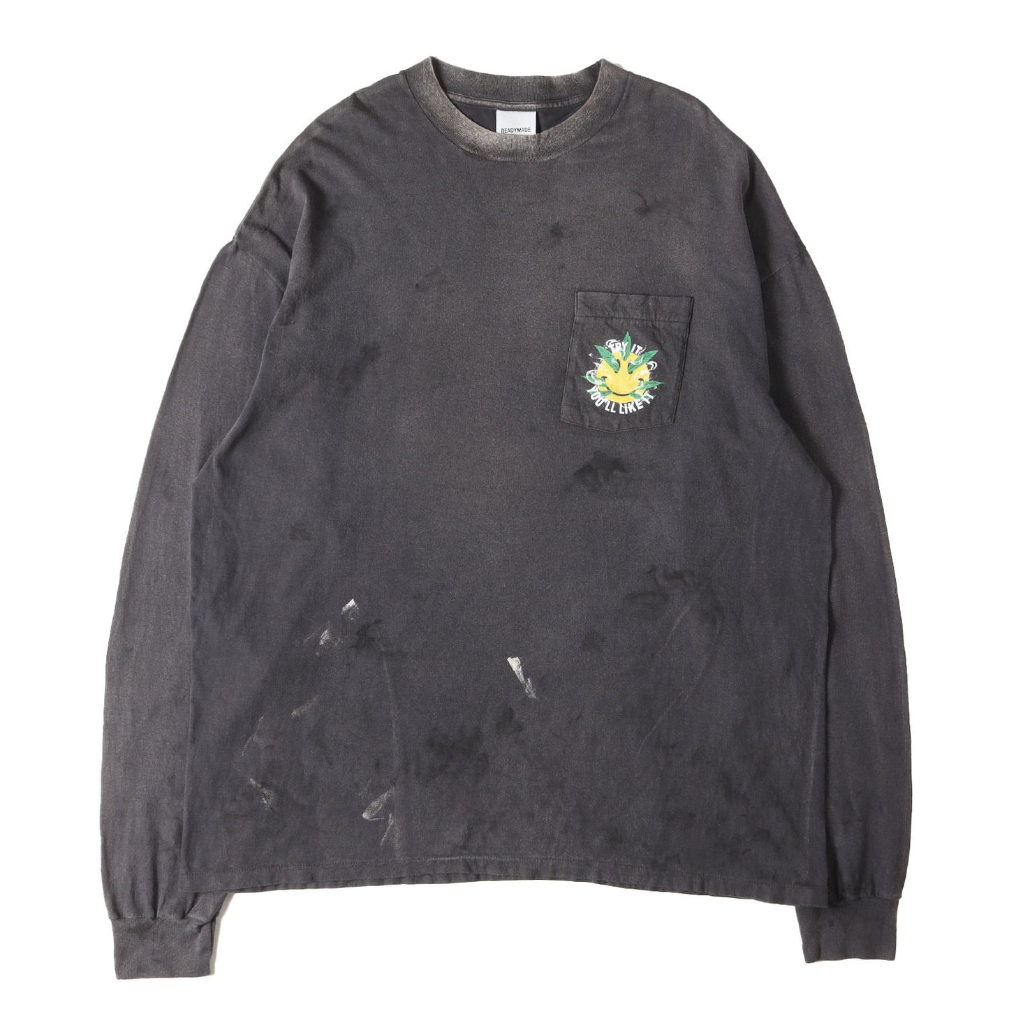 24SS ヴィンテージ加工 スネーク ロングスリーブ ポケット Tシャツ(S T-SHIRT SNAKE)