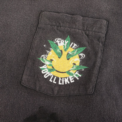 24SS ヴィンテージ加工 スネーク ロングスリーブ ポケット Tシャツ(S T-SHIRT SNAKE)